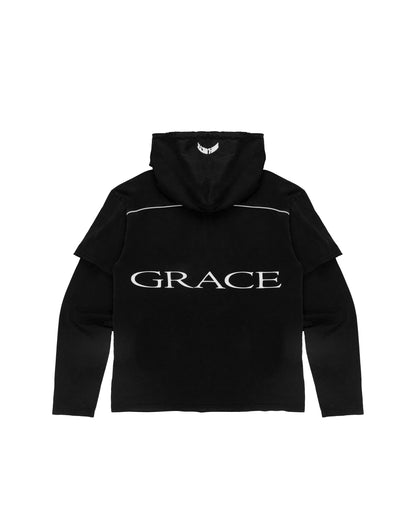 GR DOUBLE LAYER THIN OVERSIZED HOODIE