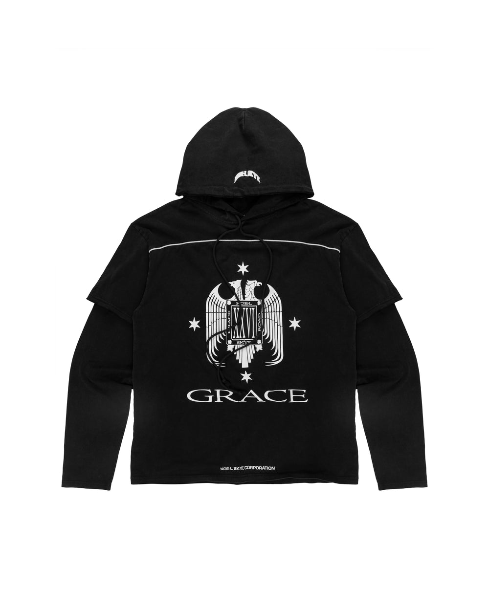 GR DOUBLE LAYER THIN OVERSIZED HOODIE