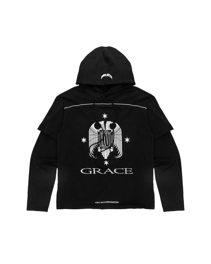 GR DOUBLE LAYER THIN OVERSIZED HOODIE