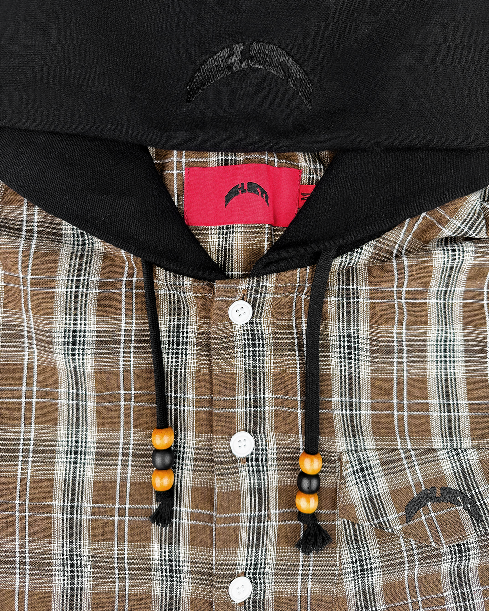 FLANNEL HOODIE