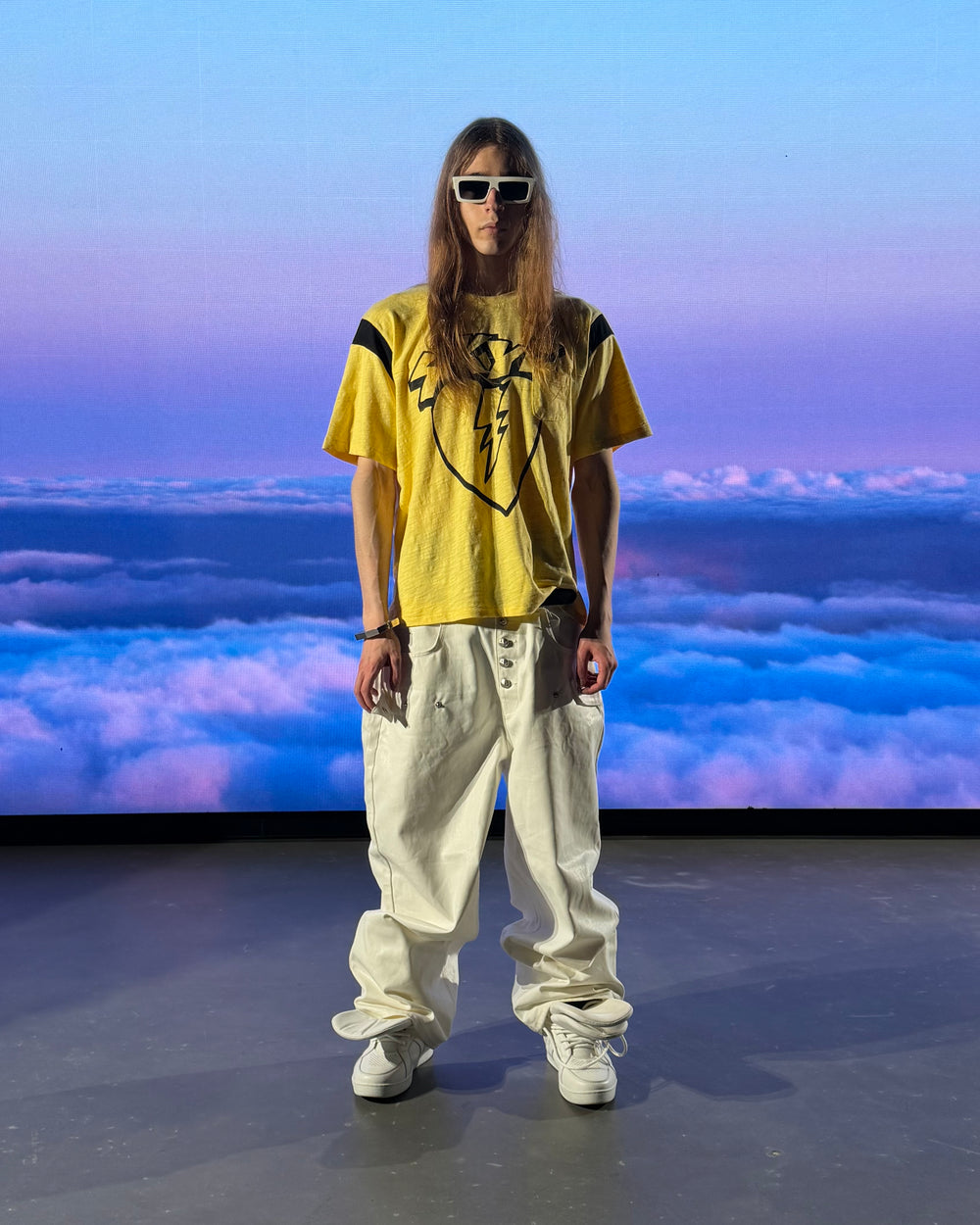 BUTTER YELLOW SLUB COTTON TEE