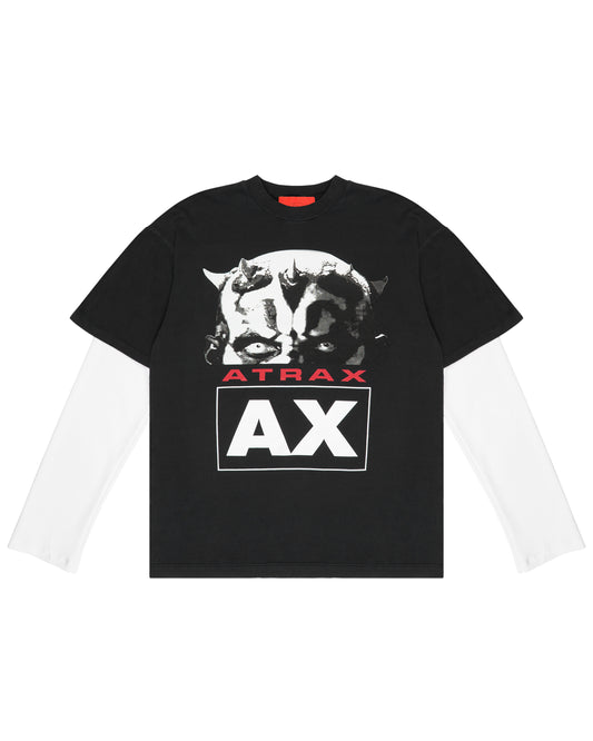 MAUL WASHED LONG SLEEVE BLACK