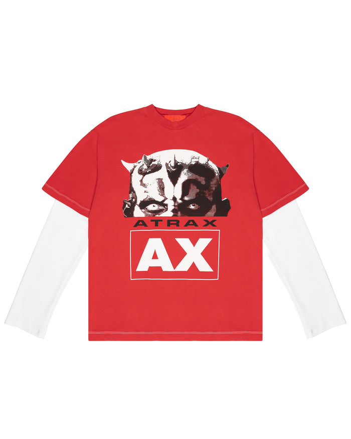 MAUL WASHED LONG SLEEVE RED
