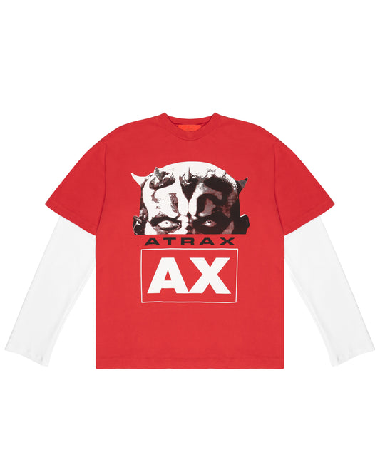 MAUL WASHED LONG SLEEVE RED