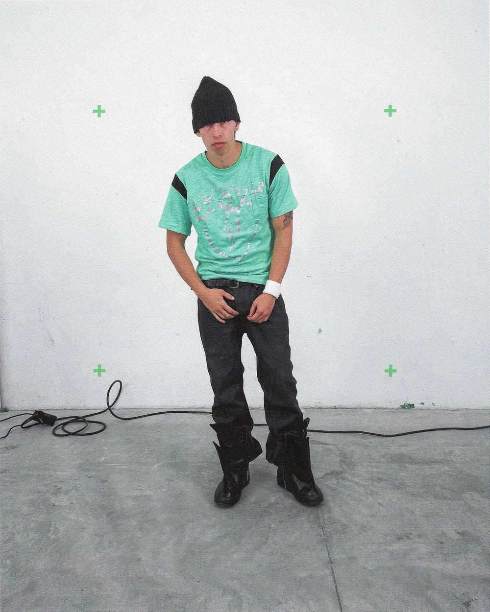 MINT GREEN SLUB COTTON TEE