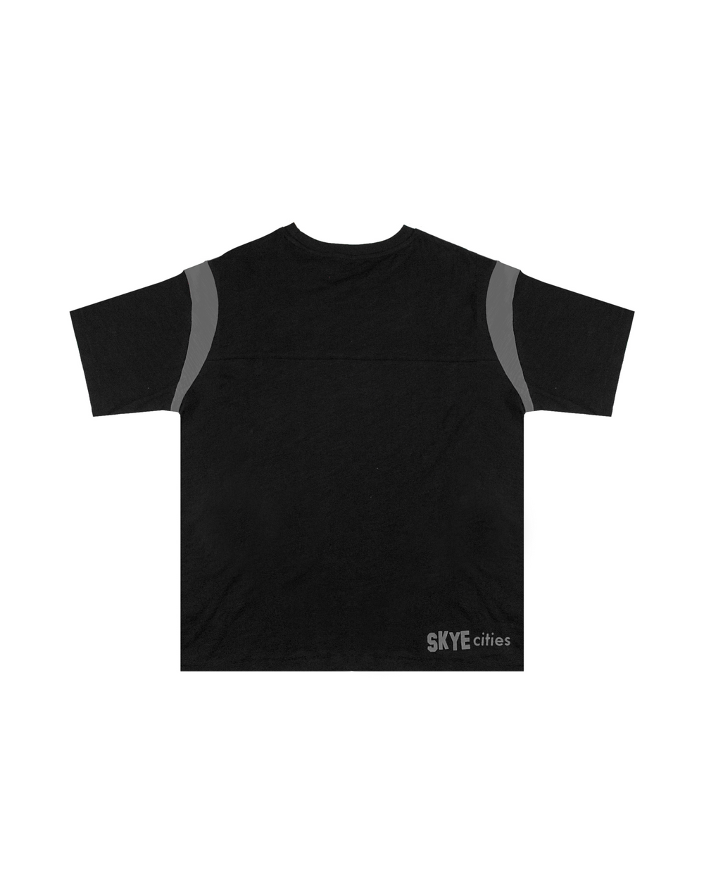 TONAL BLACK SLUB COTTON TEE