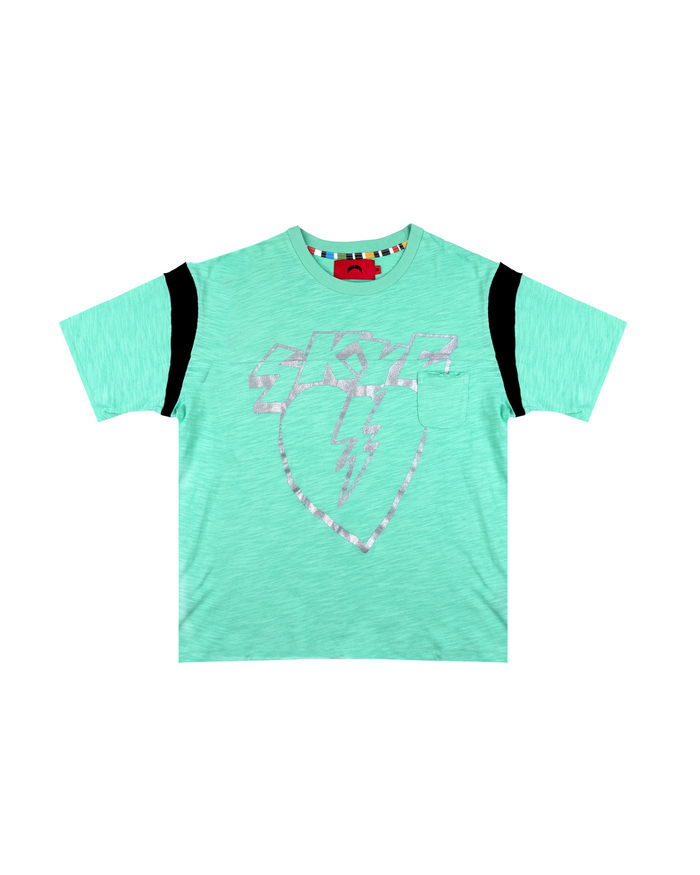 MINT GREEN SLUB COTTON TEE