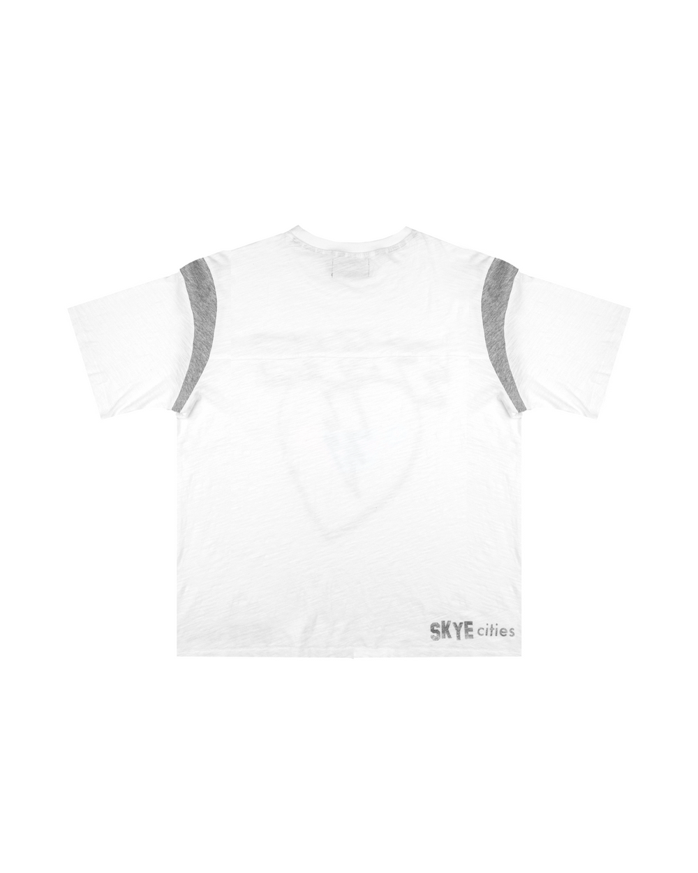 WHITE SLUB COTTON TEE
