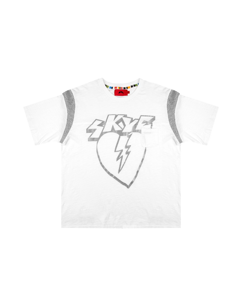 WHITE SLUB COTTON TEE
