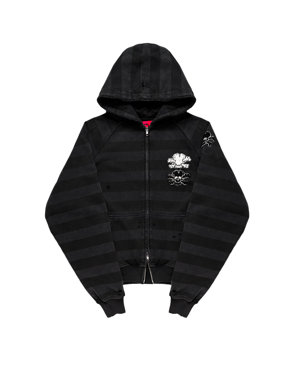 SKULL ZIP HOODIE