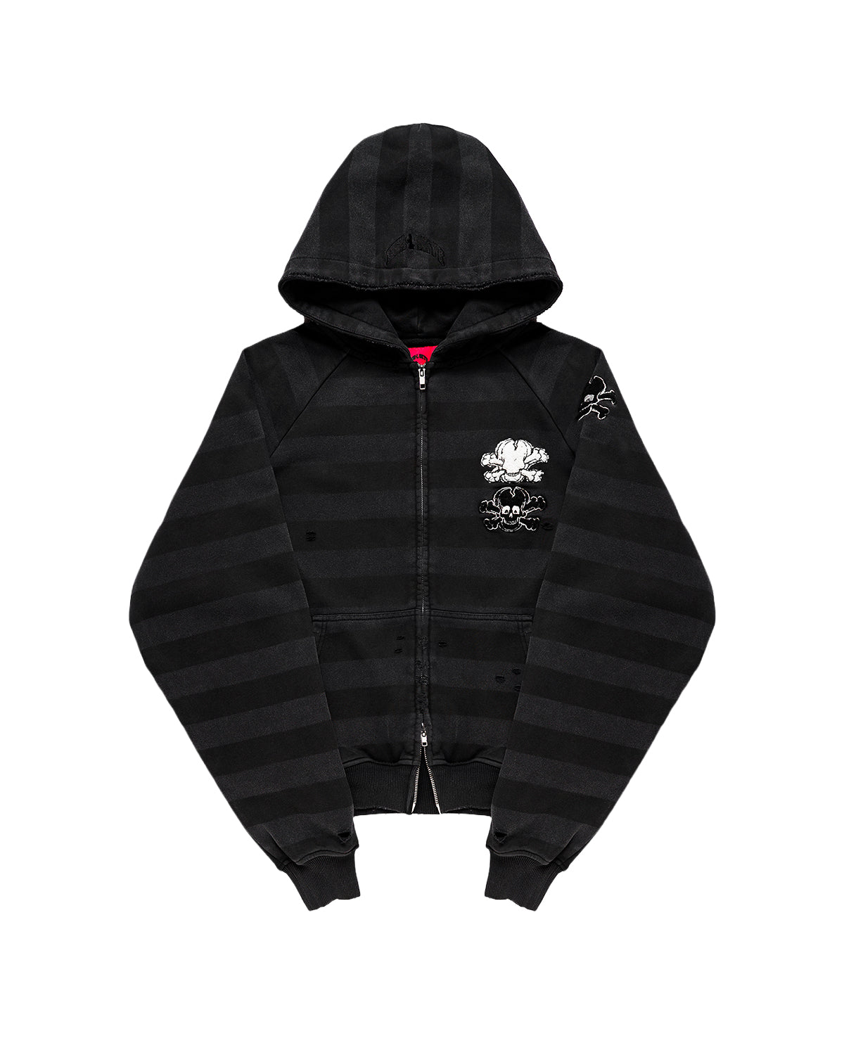 SKULL ZIP HOODIE