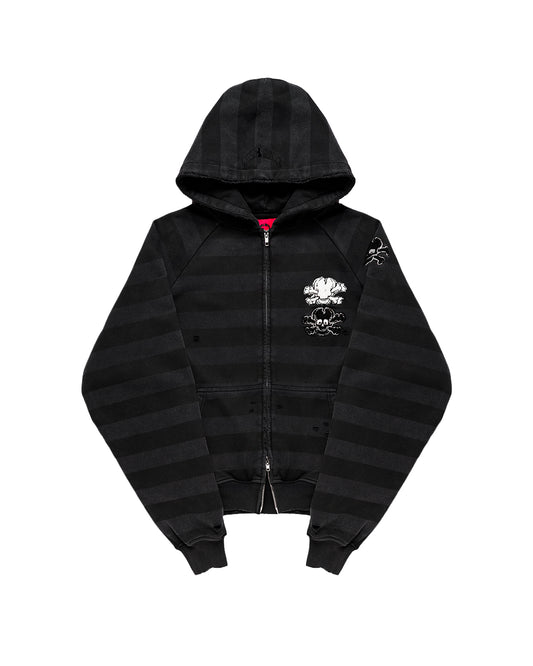 SKULL ZIP HOODIE